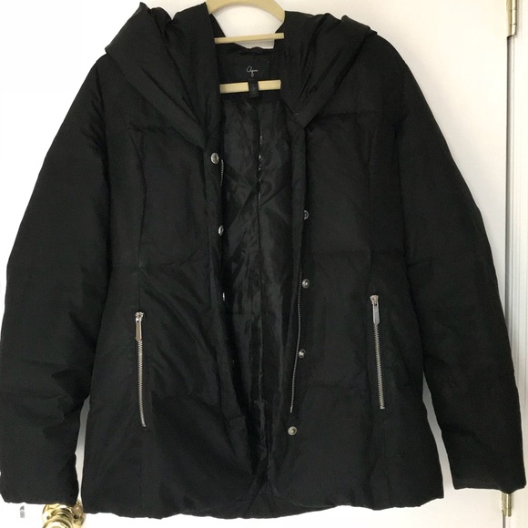 Aqua hooded zip up puffer coat - Picture 2 of 5